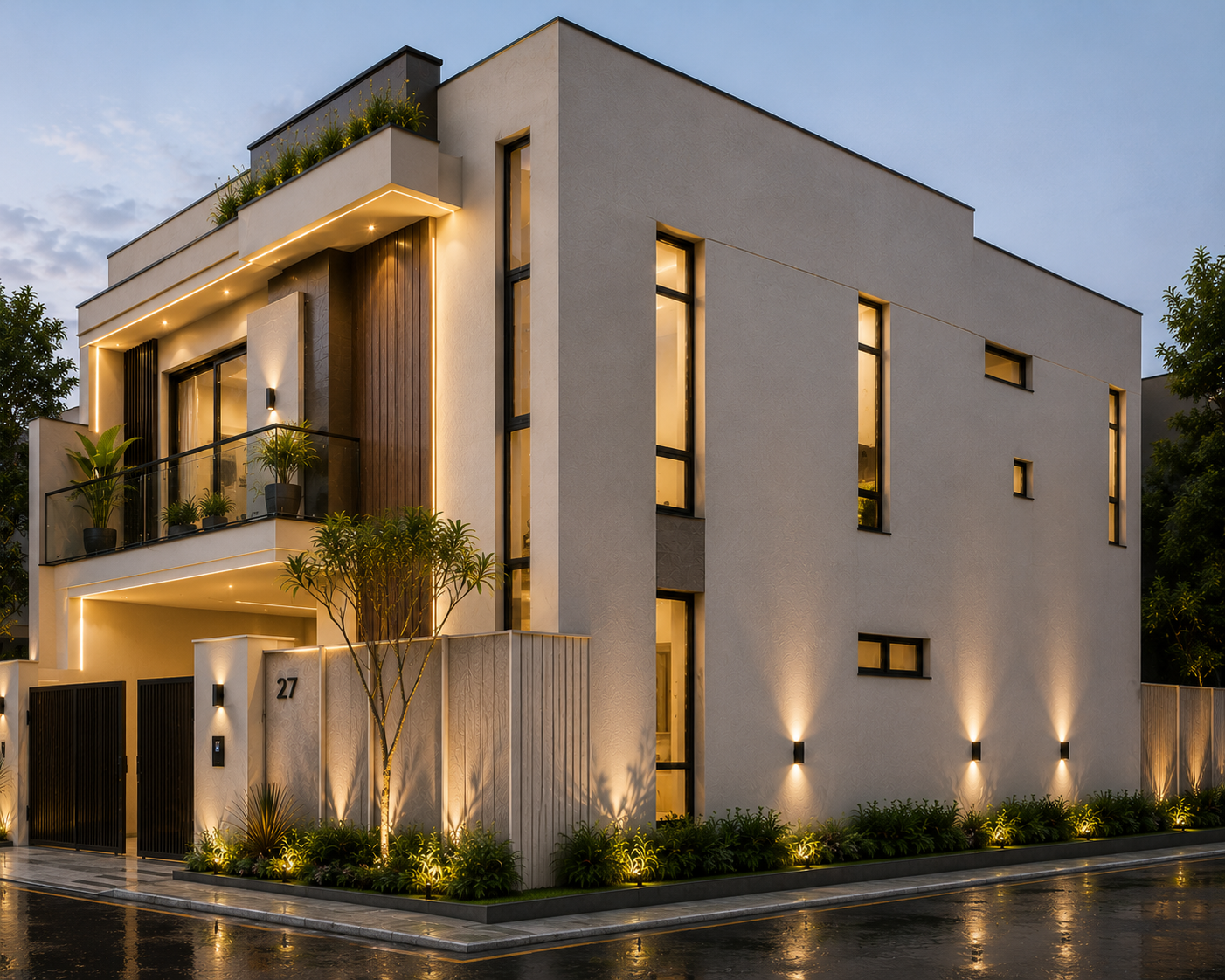 Mr. Gilani Bahria Enclave Architectural send elevation