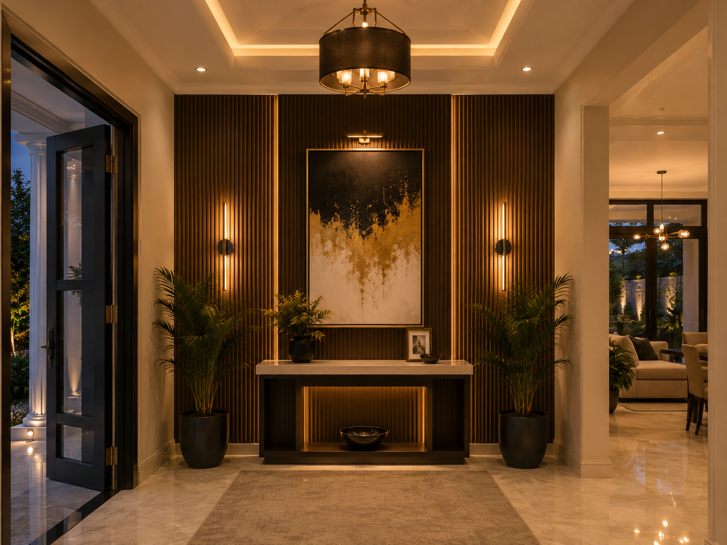 Entrance wall